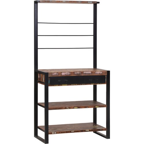 vidaXL Kuhinjska polica Večbarvna 80x40x160 cm Trden les recikliran Cene
