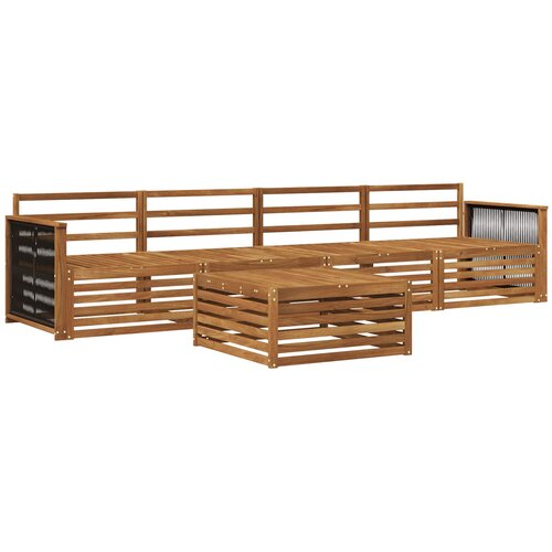 vidaXL Zunanja garnitura za sedenje 5 pcs Naravna Masiven les akacije, (5000282573) Cene