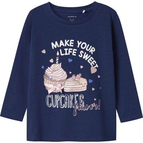 name it majica DR 13246640 NMFNICHOLA LS TOP BOX Ž plava 122/128 Cijene