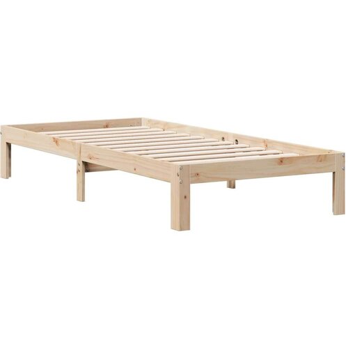 vidaXL Knjižna postelja brez vzmetnice 100x200 cm trdna borovina Cene