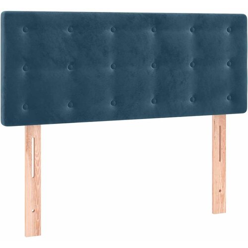 Box spring krevet s madracem tamnoplavi 90x190 cm bar&amp;scaron;unasti Slike