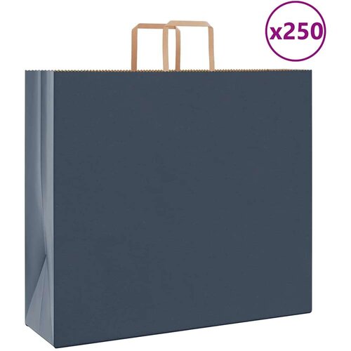  Papirnate vrećice 250 kom s ručkama plave 54x15x49 cm Cijene