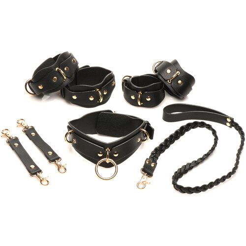 Bedroom Bliss Lover's Restraints Set Black Cene