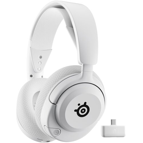 Steel Series Arctis Nova 5 brezžične igralne slu&amp;scaron;alke bele barve za PC &amp;amp; PS5 &amp;amp; Switch &amp;amp; mobilne telefone Slike