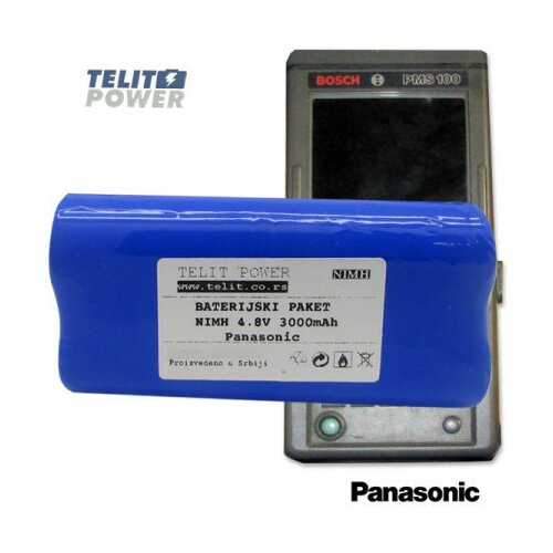 TelitPower baterija za Fluke dvokanalni osciloskop Bosch PMS100 NiMH 4.8V 3100mAh Panasonic ( P-1075 ) Slike