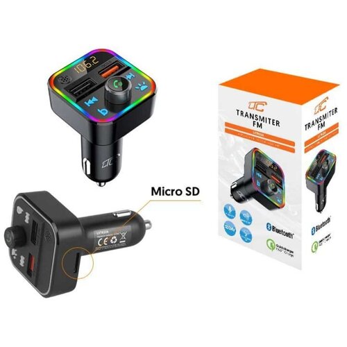 Ltc bluetooth fm oddajnik / transmitter rgb za prostoročno telefoniranje Slike