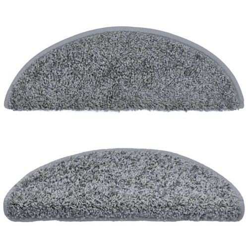  Otirači za stepenice 10 kom 65 x 21 x 4 cm sivi Slike