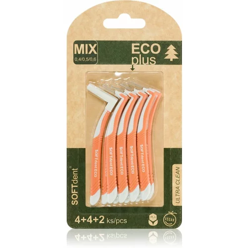 SOFTdent ECO Interdental brushes medzobne ščetke Mix - 0,4/0,5/0,6 mmm 10 kos