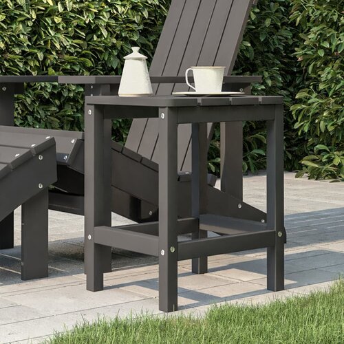 vidaXL Vrtna miza Adirondack antracitna 38x38x46 cm HDPE Cene