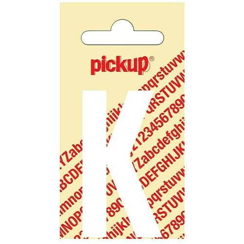 Pickup Samolepilni listki (Motiv: K, Bela, Višina: 60 mm) Cene