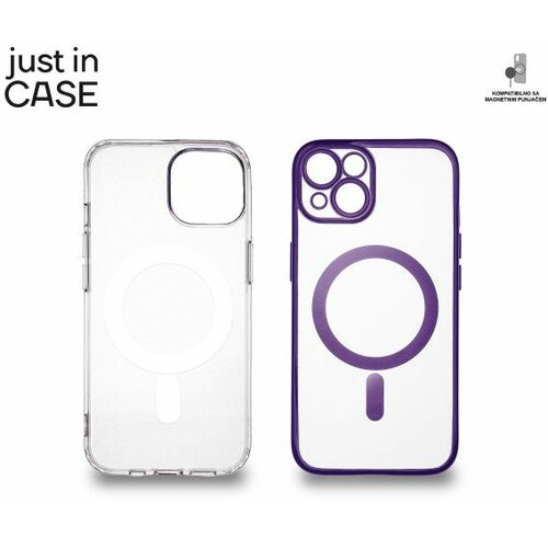 Just In Case 2u1 Extra case MAG MIX paket LjUBIČASTI za iPhone 14 Slike