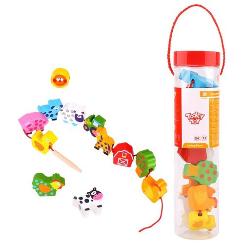 Tooky Toy uvezivanje blokova Farma Cene