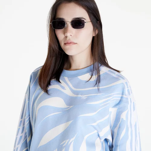 Adidas Majica 'Abstract Allover Animal Print' siva / antracit / črna / bela