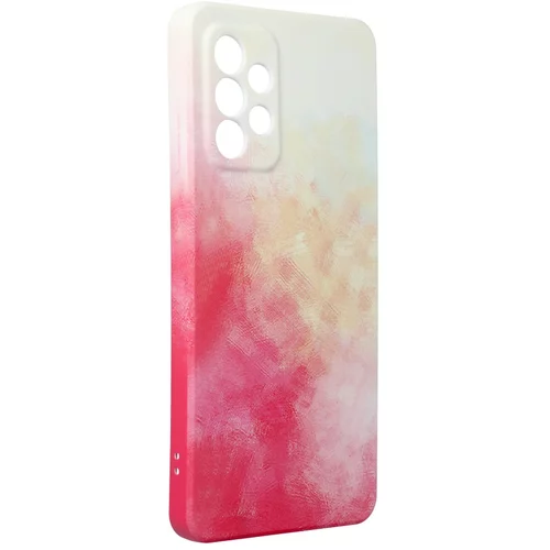  Gumijasti / gel etui POP za Samsung Galaxy A54 - roza&rumeni