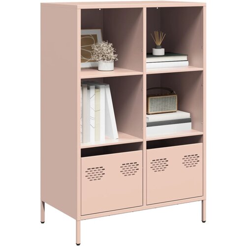 VidaXL Visoka komoda ružičasta 68x39x103,5 cm čelik Slike