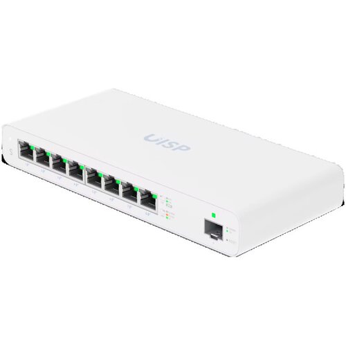 Ubiquiti uisp-s managed switch layer 2 8x ge, 1x sfp, 8x poe out Cene