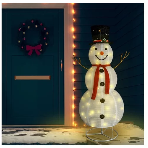  Okrasni novoletni snežak LED razkošno blago 180 cm