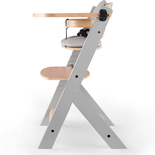 Kinderkraft dječja stolica za hranjenje enock&amp;trade; wood and grey z blazino grey Slike