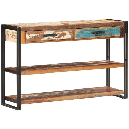 VidaXL Komoda od masivnog obnovljenog drva 120 x 30 x 75 cm Slike