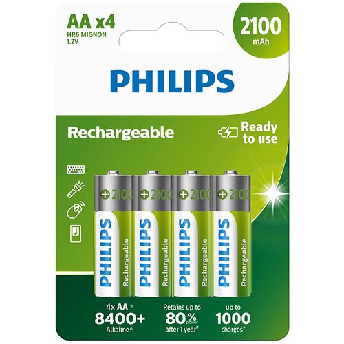 Philips punjiva baterija aa nimh 2100mAh set od 4 kom Slike