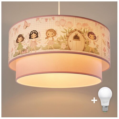  Brilagi - LED dečiji luster na sajli BOBO 1xE27/10W/230V prečnik 40 cm ružičasta/vile Cene