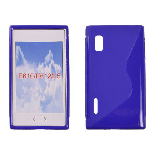  S silikonski ovitek lg E610 L5 moder Slike