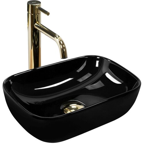 REA Bath REA NADGRADNI UMIVAONIK BELINDA MINI BLACK Slike