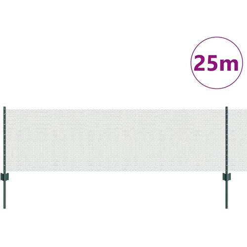  Heksagonalna ograda s stubom 25 x 0,6 m Čelik premazan PVC-om Slike