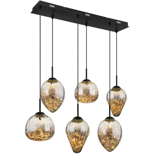 Globo Viseća LED svjetiljka Firefly (48 W, D x Š x V: 97 x 32 x 120 cm, Crna, Topla bijela) Cijene