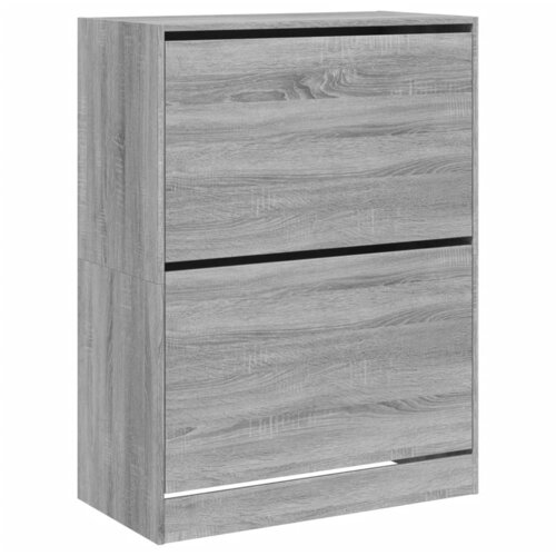 Maison Chic Omarice za obutev - Kopa za čevlje z 2 predaloma siva sonoma 80x42x108 cm, (21776144) Slike