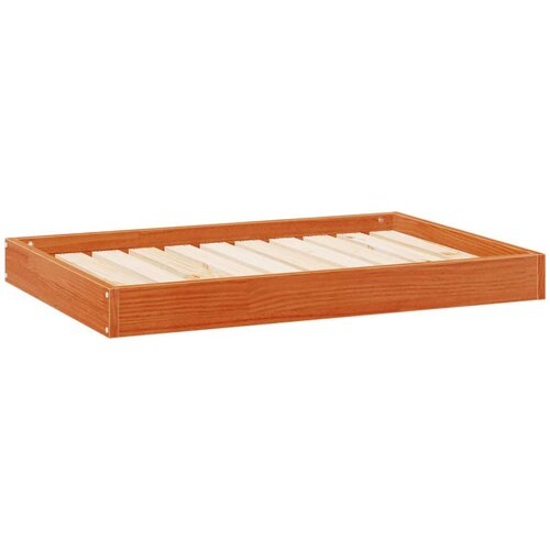 Krevet za psa Vosak smeđa 92 x 64 x 9 cm Čvrsto borovo drvo Slike