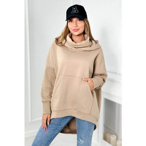 Kesi Oversize insulated sweatshirt light beige Cene