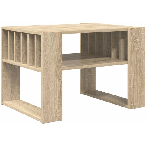 VidaXL Klubska miza Sonoma hrast 66 x 49,5 x 45 cm Konstruiran les, (5000120574) Slike
