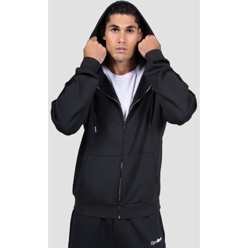 GymBeam Dukserica Relay Zip Black L Slike