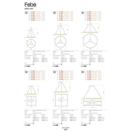  Redo 01-2817 - LED prigu&amp;scaron;iva zidna lampa FEBE LED/24W/230V zlatna Slike