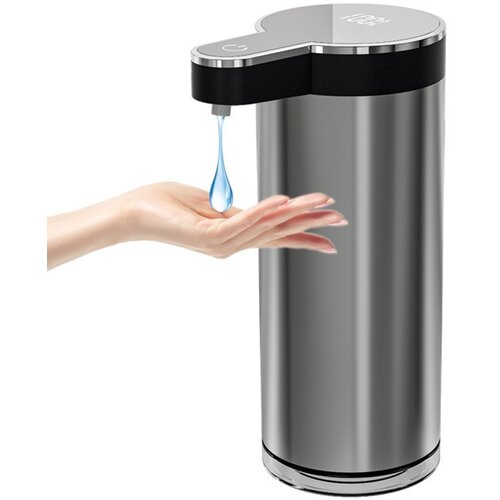 INF Brezkontaktni avtomatski dozirnik mila iz nerjavečega jekla - temno siv, 400 ml polnilni senzor z USB-jem, (5000248992) Cene