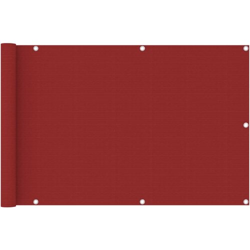 vidaXL Balkonsko platno rdeče 90x400 cm HDPE Cene