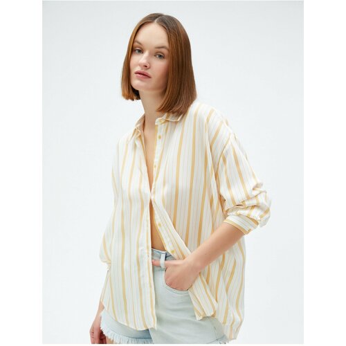 Koton Shirt - Yellow - Oversize Slike