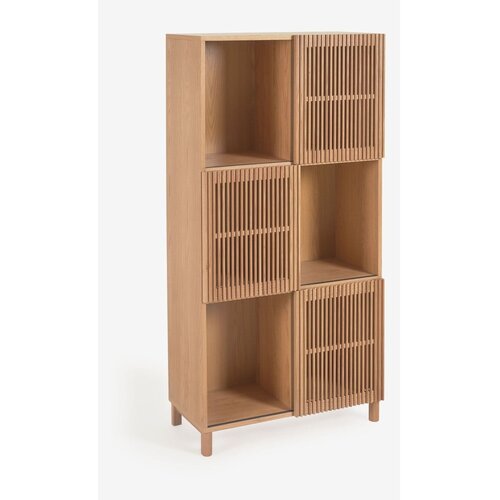 Kave Home Knjižni regal iz hrastovega lesa Kave Home Beyla, 84,5 x 170 cm Cene