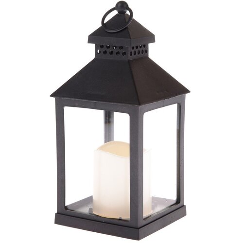 Dakls Crna LED lanterna na baterije (visina 20 cm) – Cene