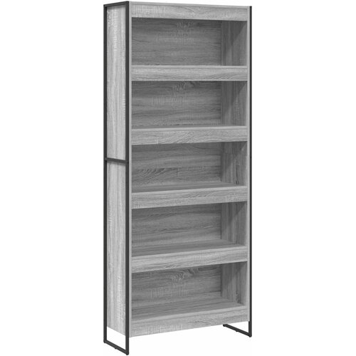 vidaXL Knjigovni omar 2 pcs Siva Sonoma 80 x 30 x 189,5 cm, (5000201060) Cene