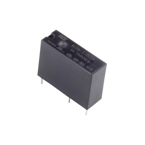 HKE AC5N-S-DC5V Relej za tiskane pločice 5 V/DC 5 A 1 zatvarač 1 ST Slike