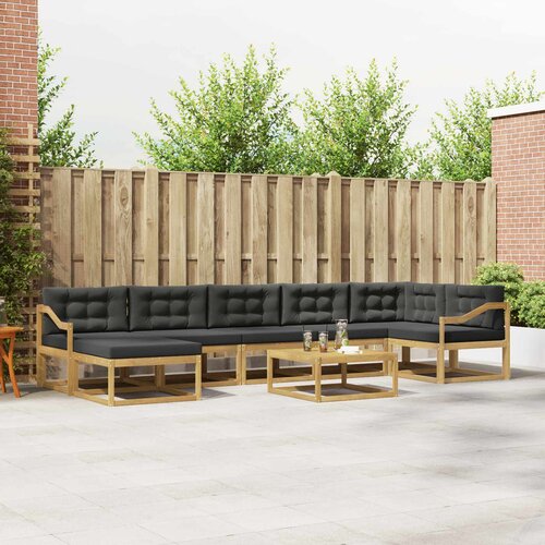  Set vanjskih sofa 8 kom. Bijela i antracit Cene