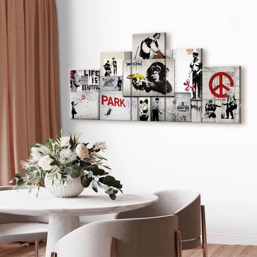 Slika - Street Crimes: Banksy Art 200x100 Standard Slike