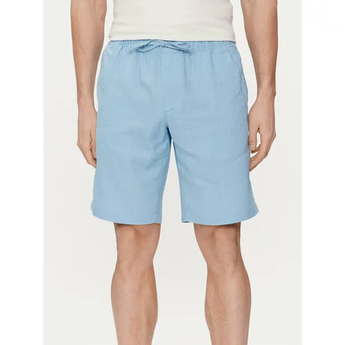 Tommy Hilfiger Kratke hlače iz tkanine Harlem MW0MW34498 Modra Regular Fit