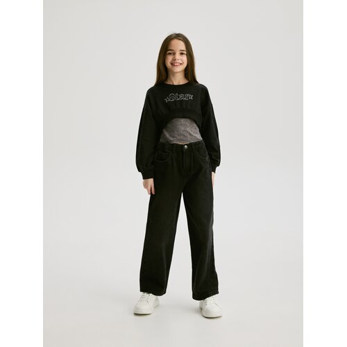 Reserved GIRLS` JOGGING TOP & SINGLET - crno Cijene