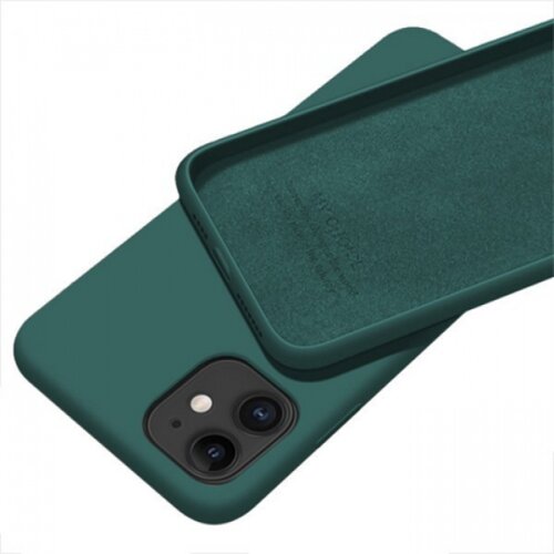 Apple MCTK5-IPHONE 13 futrola soft silicone dark green (159) Slike