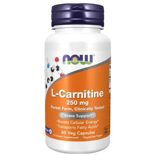 Now Foods L-karnitin NOW, 250 mg (60 kapsul)