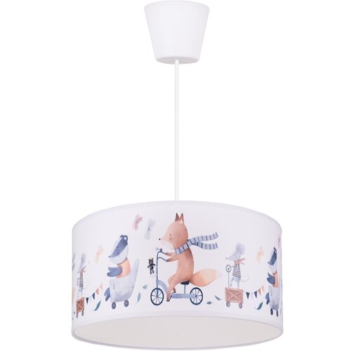  Brilagi - LED dečiji luster na sajli BOBO 1xE27/10W/230V prečnika 35 cm bela/sa životinjama Slike