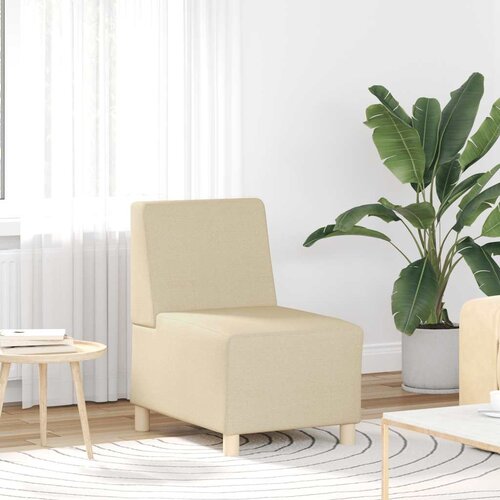 vidaXL Fotelja krem 55 cm Tkanina Cijene